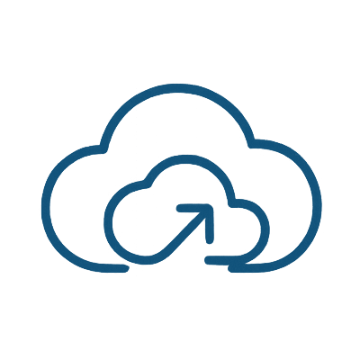 Cloud Communications Icon Together Cloud Communications Icon Together