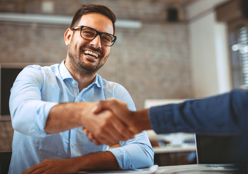 Happy Success Hand Shake