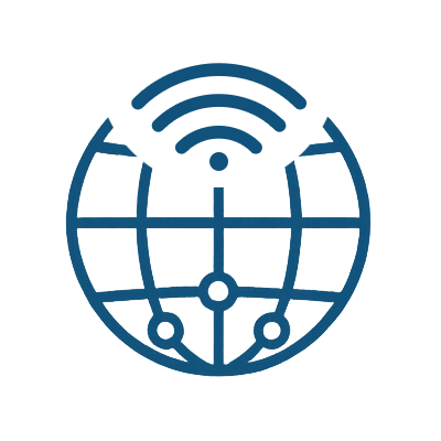 Internet and Data Icon with wifi Internet and Data Icon with wifi